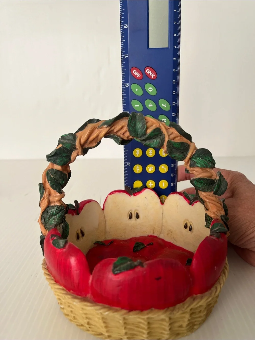 Vintage Resin Apple Basket